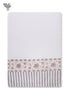 Handloom Cotton Hand Towel With Block Print Border