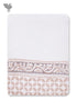 Handloom Cotton Hand Towel With Block Print Border