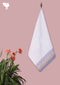 Handloom Cotton Hand Towel With Block Print Border