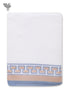 Handloom Cotton Hand Towel With Block Print Border