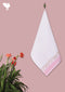 Handloom Cotton Hand Towel With Block Print Border