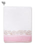 Handloom Cotton Hand Towel With Block Print Border