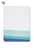 Handloom Cotton Hand Towel With Block Print Border