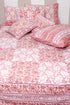 20s Cotton Bed Cover in Floral Block Print