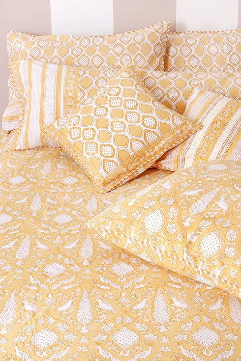 20s Cotton KING SIZE Bed Cover in Block Print