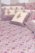 20s Cotton KING SIZE Bed Cover in Floral Block Print