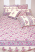 20s Cotton KING SIZE Bed Cover in Floral Block Print