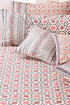 20s Cotton KING SIZE Bed Cover in Floral Block Print