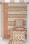 20s Cotton KING SIZE Bed Cover in Floral Block Print