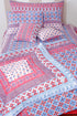 20s Cotton Cushion Cover in Geometric Block Print