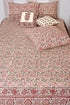 20s Cotton Bed Cover in Floral Block Print