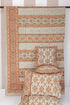 20s Cotton Bed Cover in Floral Block Print