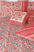 20s Cotton Bed Cover in Floral Block Print