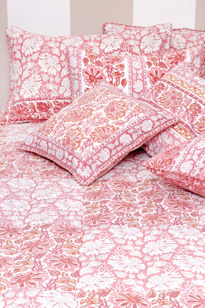 Mulmul Cotton Quilt in Block Print