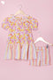 Cotton Frock & Shorts Set In Block Print
