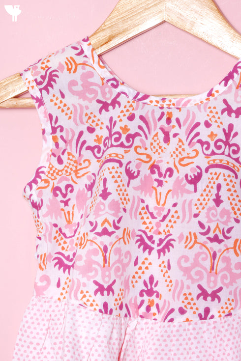 Cotton Co-Ord Set In Block Print