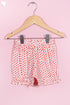 Cotton Frock & Shorts Set In Block Print