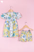 Cotton Frock & Shorts Set In Floral Print