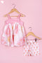 Cotton Frock & Shorts Set In Floral Print