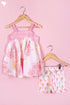 Cotton Frock & Shorts Set In Floral Print