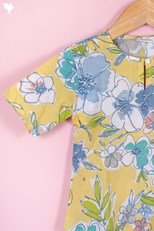 Cotton Co-Ord Set In Floral Print