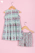 Cotton Frock & Shorts Set In Floral Print