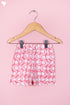 Cotton Frock & Shorts Set In Block Print