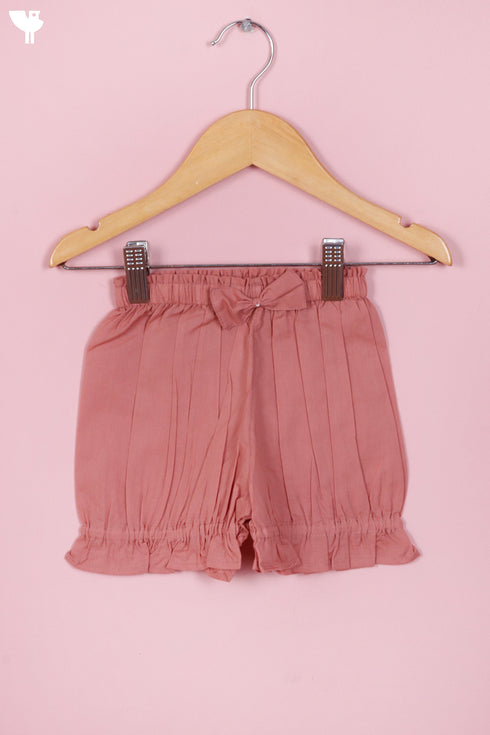 Cambric Cotton Aqua Green Peach Girls Top and Pant Set