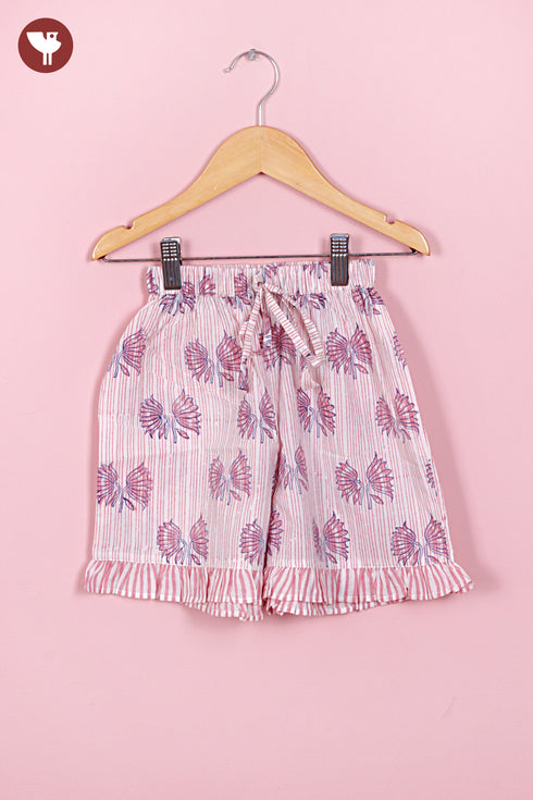 Cambric Cotton Girls Top & Short Set