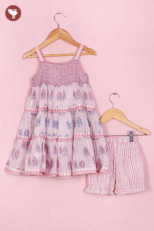 MulMul Cotton Girls Top & Short Set