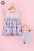Cambric Cotton Girls Top & Short Set