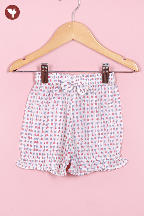 Cambric Cotton Girls Top & Short Set