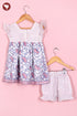 Cambric Cotton Girls Top & Short Set
