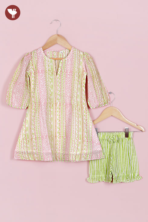 MulMul Cotton Girls Top & Short Set