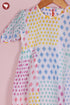MulMul Cotton Girls Top & Short Set in Block Print