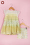 Mul Mul Cotton Girls Dress & Short Set in Floral Block Print