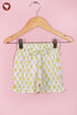 Mul Mul Cotton Girls Dress & Short Set in Floral Block Print