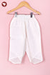 Cambric Cotton White Kurta Pant Set in Floral Block Print