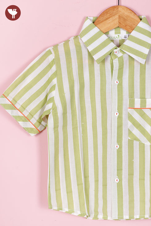 Cambric Cotton Boys Top and Short Set
