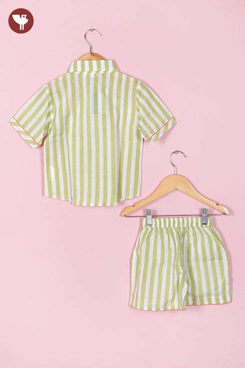 Cambric Cotton Boys Top and Short Set