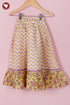 Mul Mul Cotton Lehenga Set in Floral Block Print