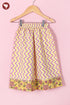 Mul Mul Cotton White & Yellow Girls Sharara Set