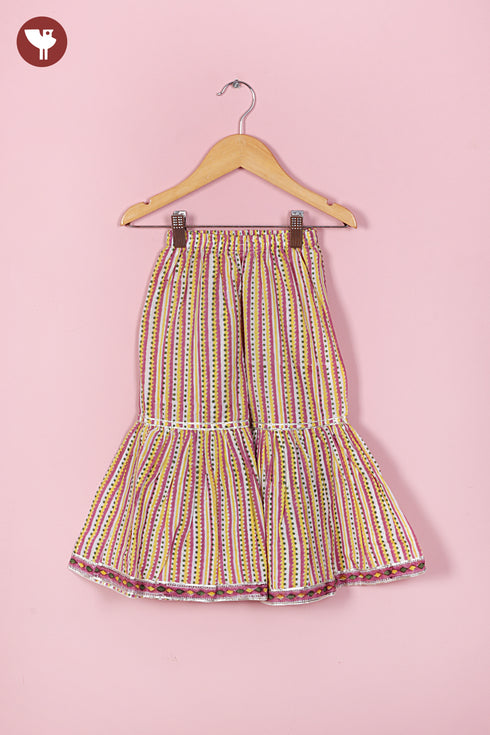 Mul Mul Cotton Girls Sharara Set