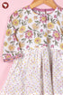 Mul Mul Cotton Girls Dress & Short Set in Floral Block Print