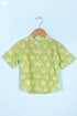 Cambric Cotton Boys Shirt In Block Print