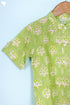 Cambric Cotton Boys Shirt In Block Print