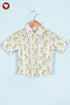 Cambric Cotton Boys Short Sleeve Shirt in Floral Block Print