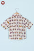 Cambric Cotton Boys Short Sleeve Shirt in Scooter Print