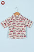 Cambric Cotton Boys Short Sleeve Shirt in Car Print