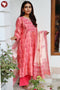 Chanderi Silk Kurta Dupatta And Pant Set With Block Print